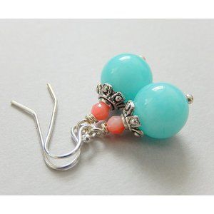 Baby Blue Jade Earrings